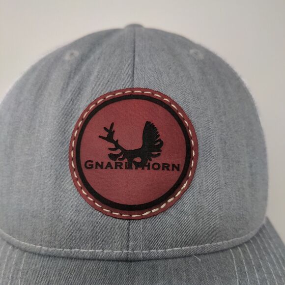 Richardson Mens Gnarlhorn Snapback Mesh Back Hat White Gray Adjustable - Picture 4 of 12